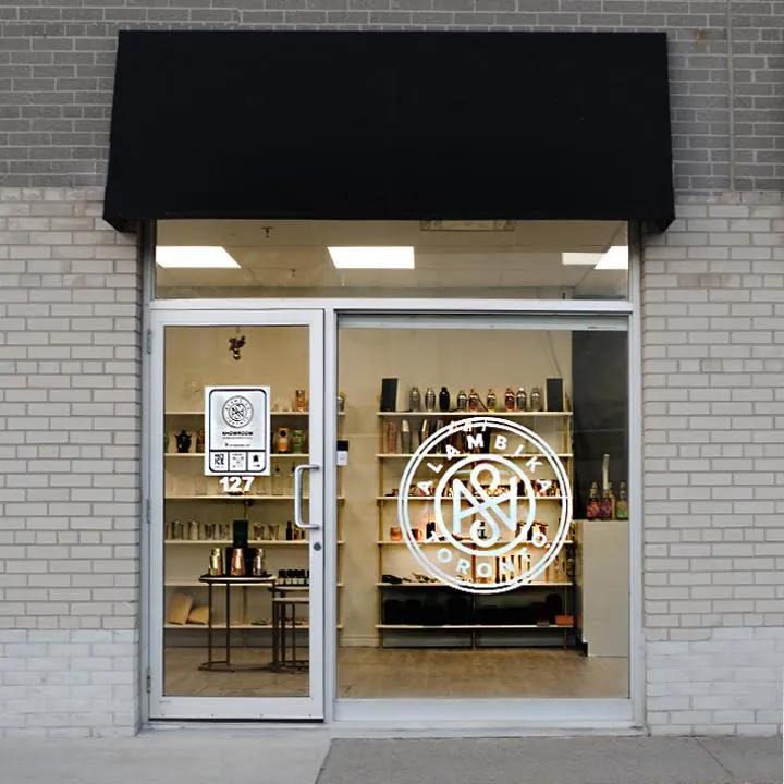 Alambika Toronto showroom storefront, 127