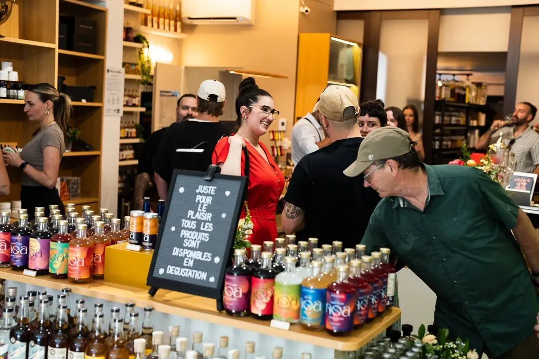 In-store tasting — every product is available to taste