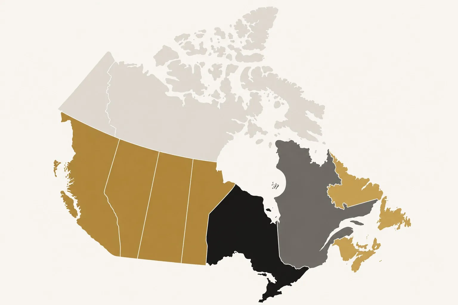 Canada — four regions